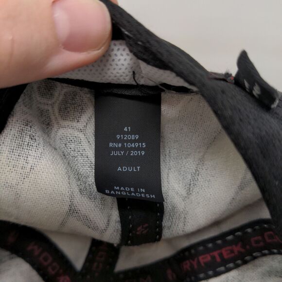 Kryptek Men's Strapback hat Gray Snake Scale Pattern Size Adult 2A 2nd Amendment - Picture 8 of 9